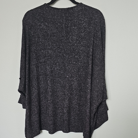 Collection by Bobbeau Beaded Gray Heathered Open Front Cardigan Sweater XL - Picture 6 of 6